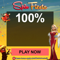 Spin Fiesta welcome Bonus of 100% up-to £200