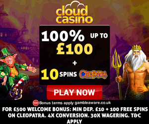 Cloud Casino New Welcome Bonus
