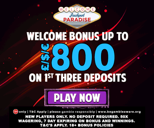 Jackpot Paradise is giving away 40 Free spins!