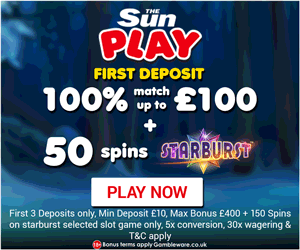 The Sun Play Welcome Offer